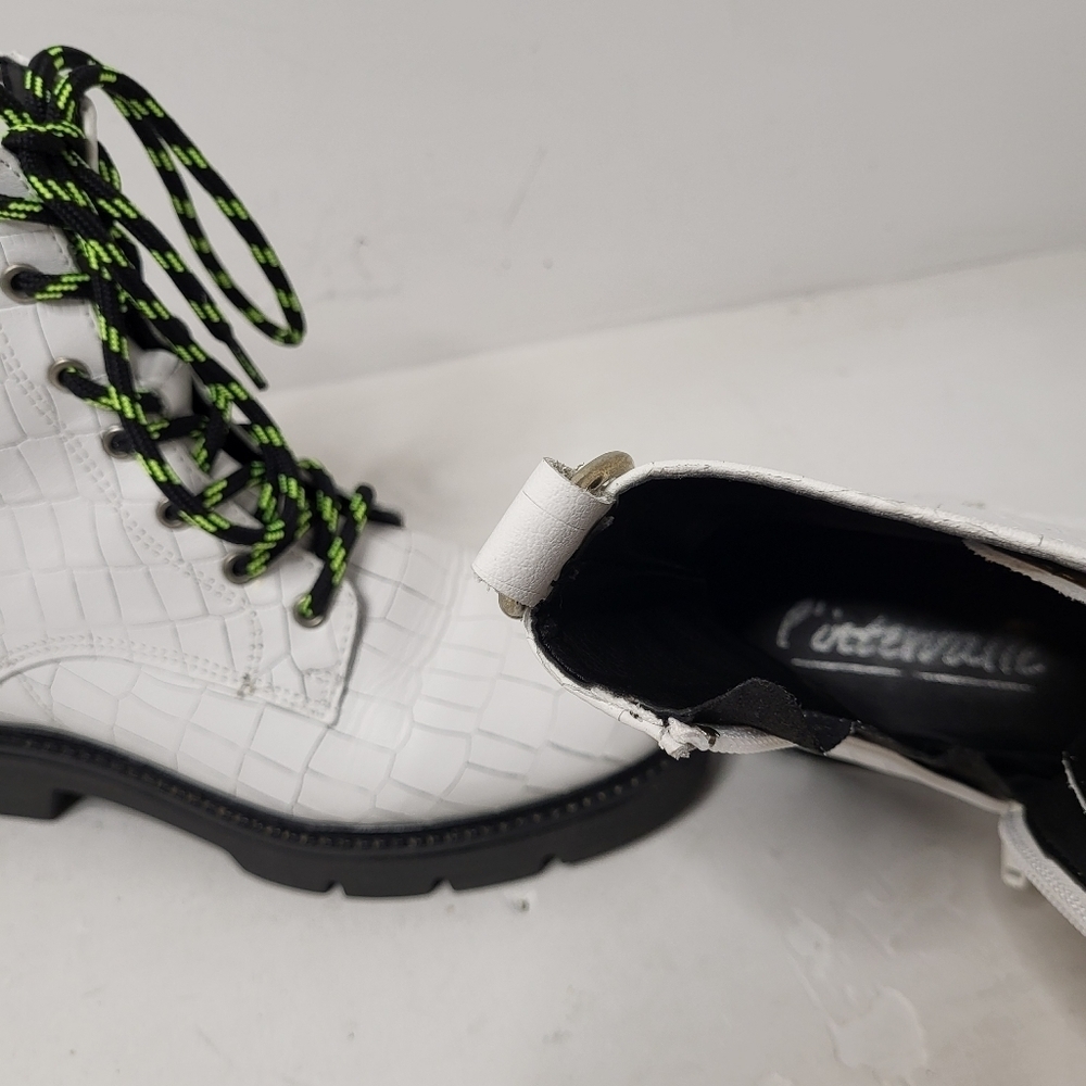 L'Intervalle Gene white croco leather boots Size 36 - Picture 10 of 11
